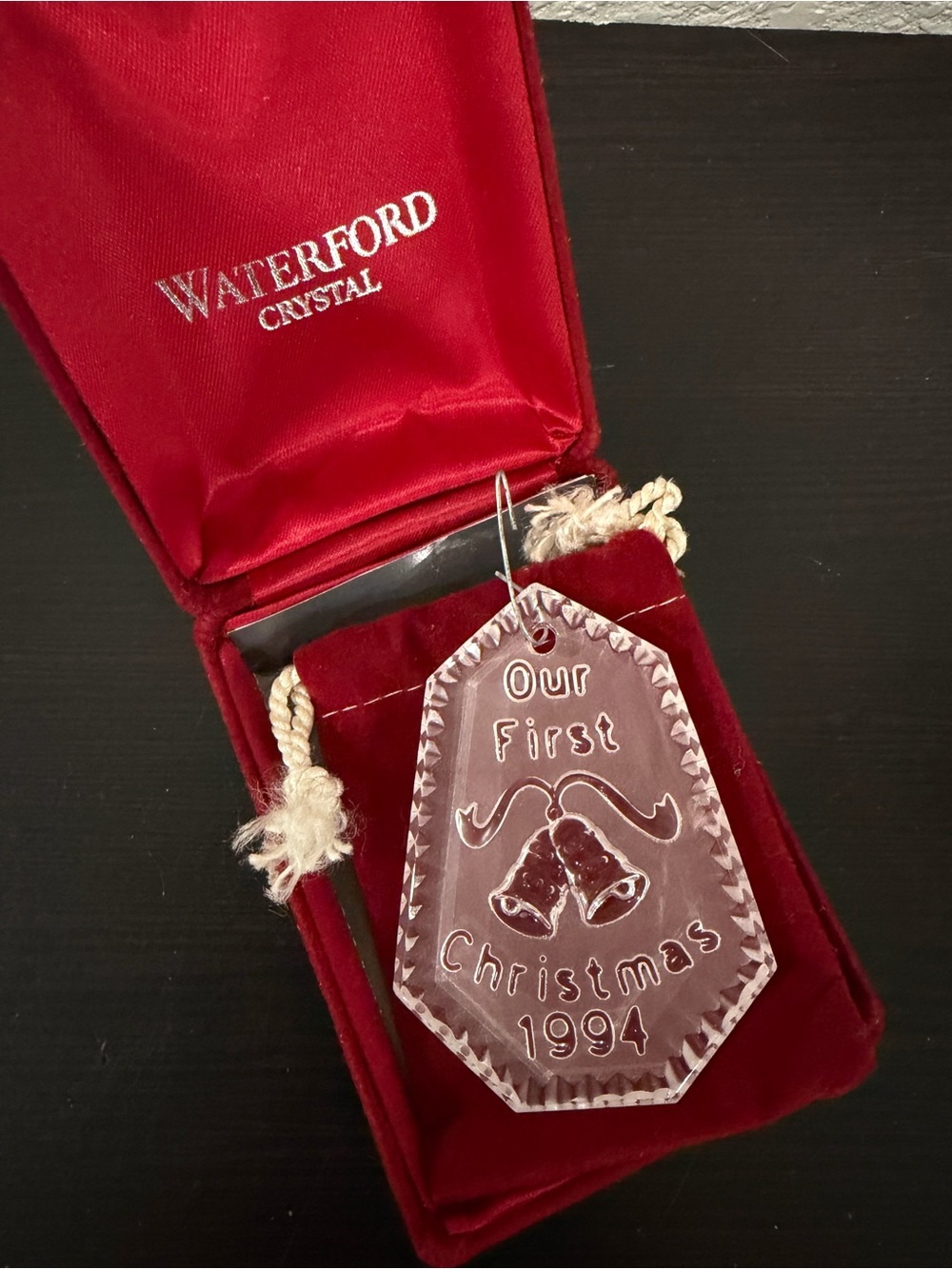 Waterford Crystal “Our first Christmas 1994”